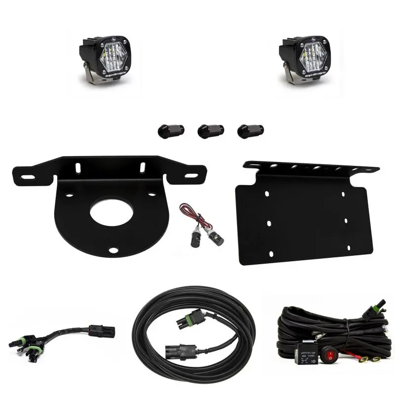 Baja Designs 2021+ Ford Bronco Dual S1 Sport W/C Reverse Kit W/Lic Plate 1
