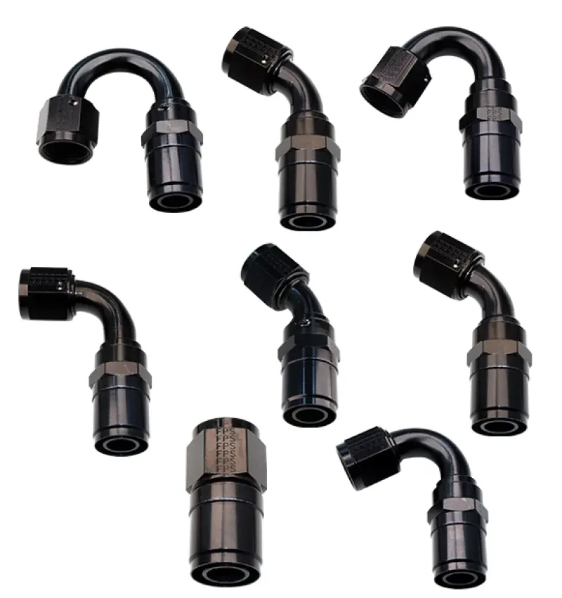 Fragola -8An Race-Rite Crimp-On Hose End 90 Degree 1