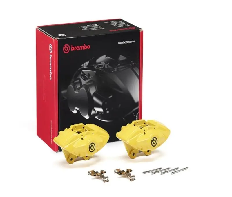 Brembo Oe Bmw 16-21 M2/17-18 M3/17-20 M4 Hydraulic Rear X-Style Brake Calipers - Yellow 1