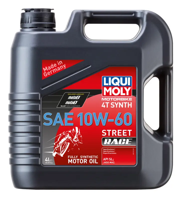Liqui Moly 4L Motorbike 4T Synth Sae 10W60 Street Race 1