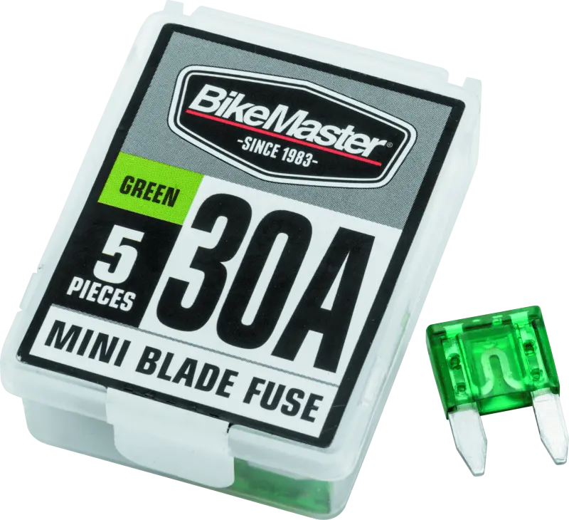 Bikemaster 5Piece 30A Replacement Mini Blade Fuse 1
