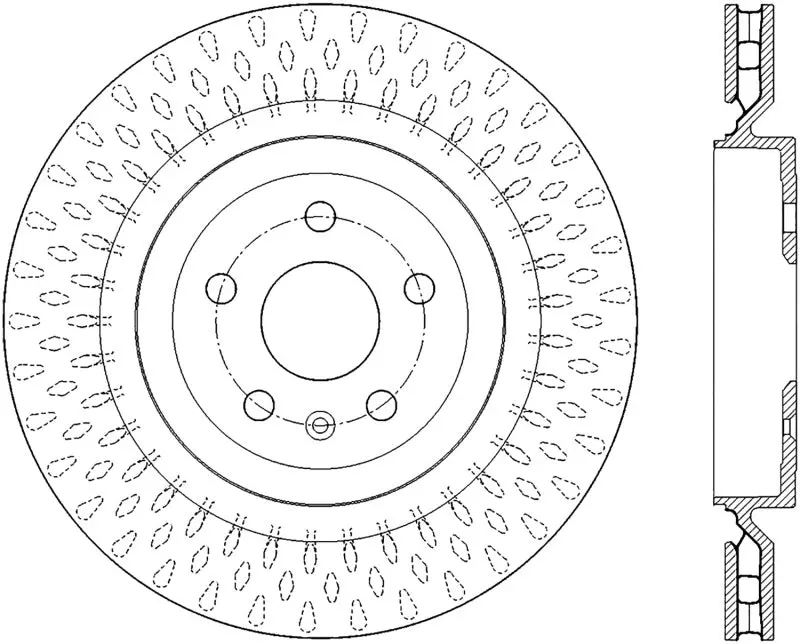 Stoptech Slotted & Drilled Sport Brake Rotor 1