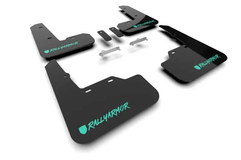Rally Armor 22-25 Subaru Wrx Black Ur Mud Flap Altered Font Teal Logo 1
