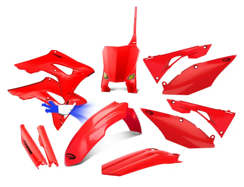 Cycra 18-21 Honda Crf250r Powerflow Full Body Kit - Red 1