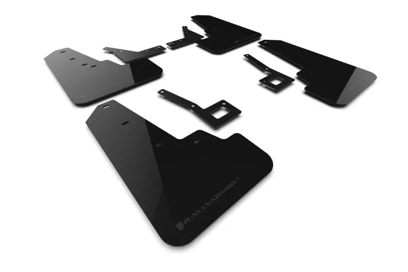 Rally Armor 19-25 Dodge Ram 1500 Rebel Black Ur Mud Flap W/Dark Grey Logo 1