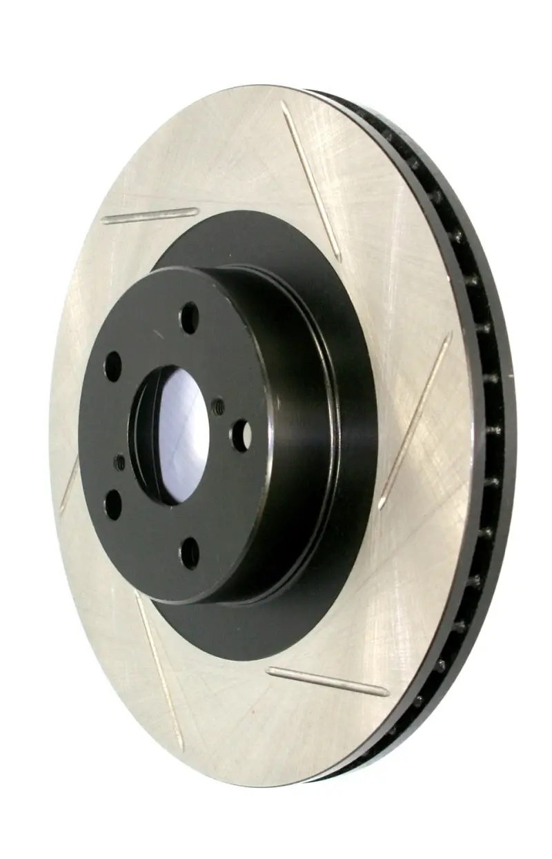 Stoptech Power Slot 07-10 Audi Q7 / 03-10 Porsche Cayenne Left Front Slotted Rotor 1