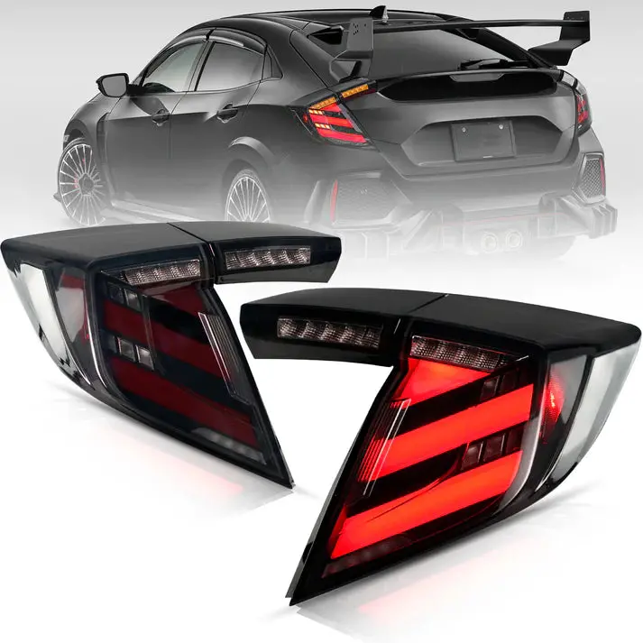 Tsp Led Tail Lights For 2016-2021 Honda Civic Hatchback [Fk7/Fk8] 1