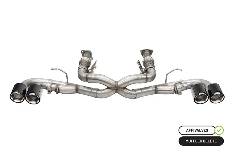 Corsa 20-25 Chevrolet Corvette C8 Rwd 3In Xtreme Cat-Back Exhaust W/4.5In Carbon Fiber Polished Tips 1
