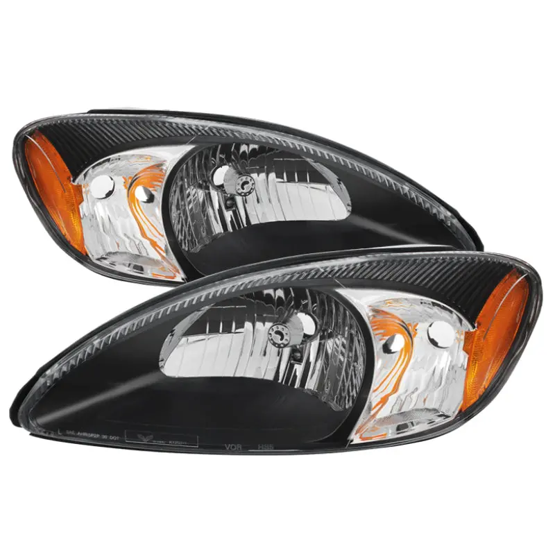 Xtune Ford Taurus 2000-2007 Crystal Headlights Black Hd-Jh-Fta00-Am-Bk 1