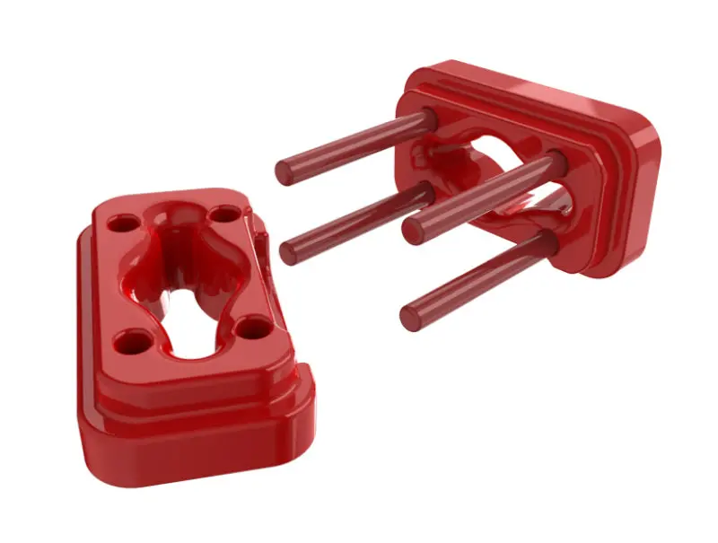Prothane Dodge Ram 5.9 Cummins Motor Mount Insert Kit - Red 1