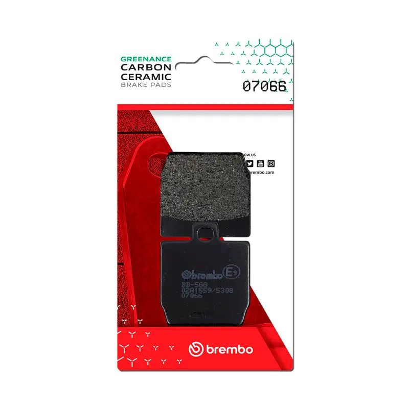 Brembo Oe Mbk Nitro/Quadro Quadro/Yamaha Aerox/Yamaha Slider Carbon Ceramic Brake Pad - Rear 1