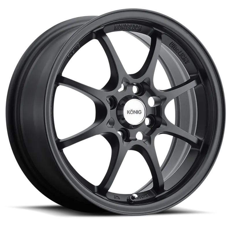 Konig Helium 15X6.5 4X100 Et40 Flat Black 1