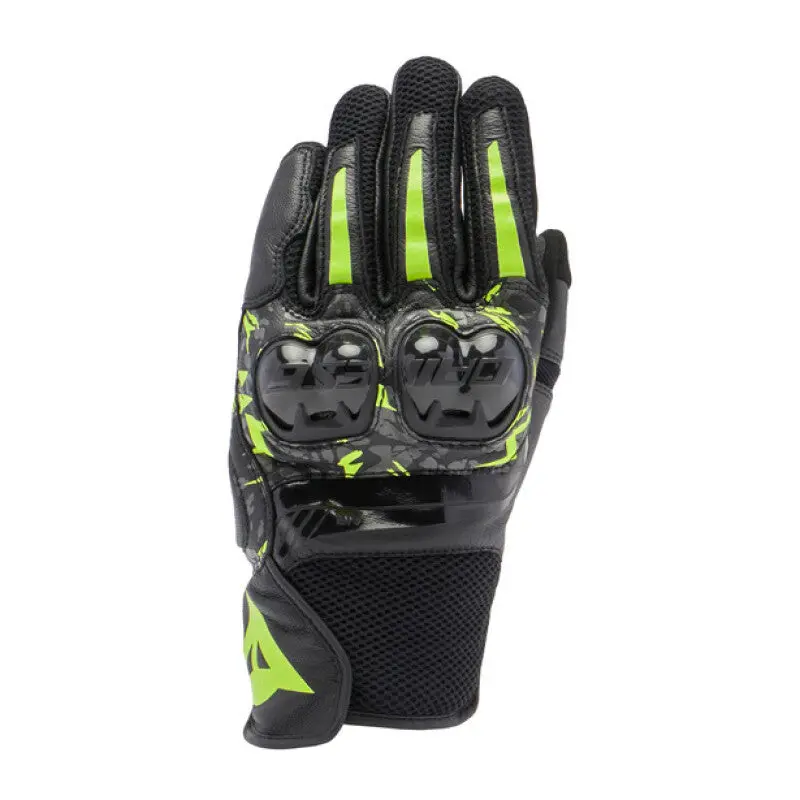 Dainese Mig 3 Unisex Leather Gloves Black/Anthracite/Yellow Fluorescent - Xs 1