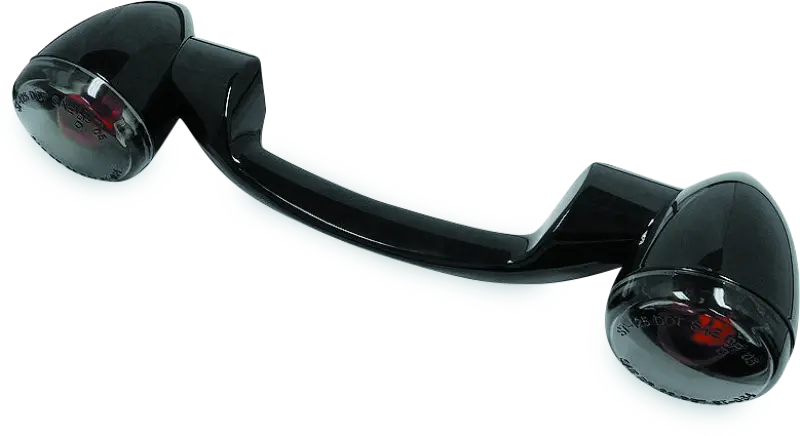 Bikers Choice 91-08 Touring 86-17 Flst Narrow Black Rear Turn Signal Bar Kit W/Smoke Lens 1