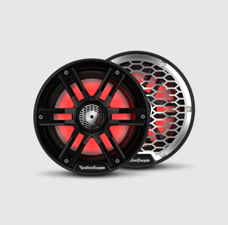 Rockford Fosgate M2 6.5In. Color Optix Marine 2-Way Speakers (Pair) - Black 1