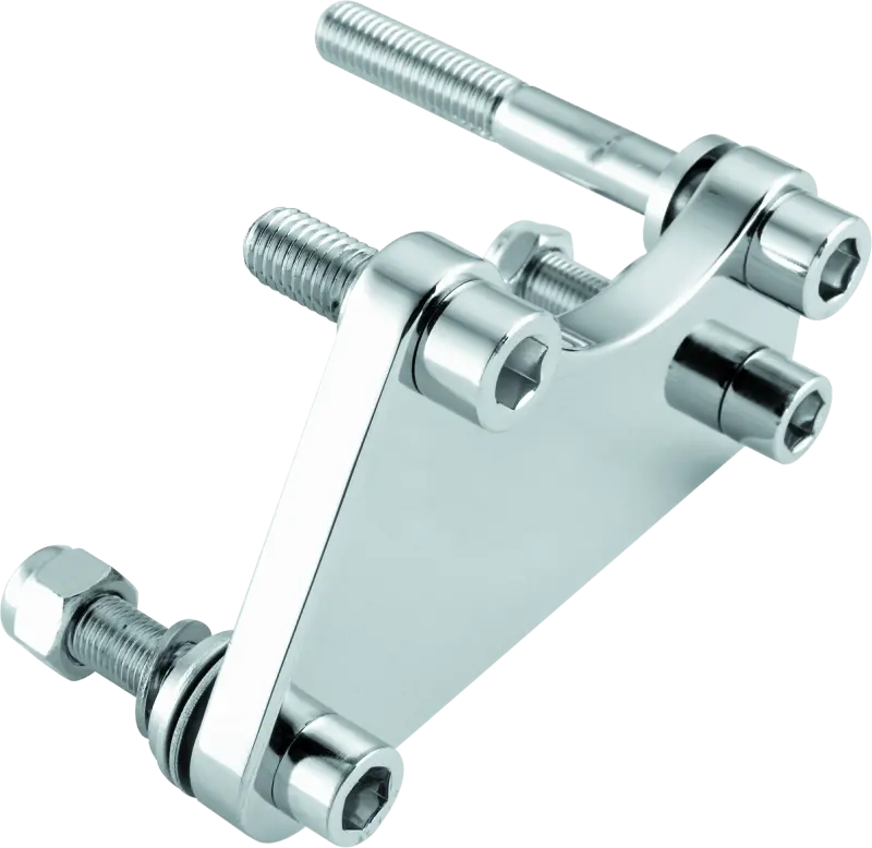 Bikers Choice 84-99 Chrome Caliper Mounting Bracket Kit 00-10 4 Piston Caliper To 84-99 1