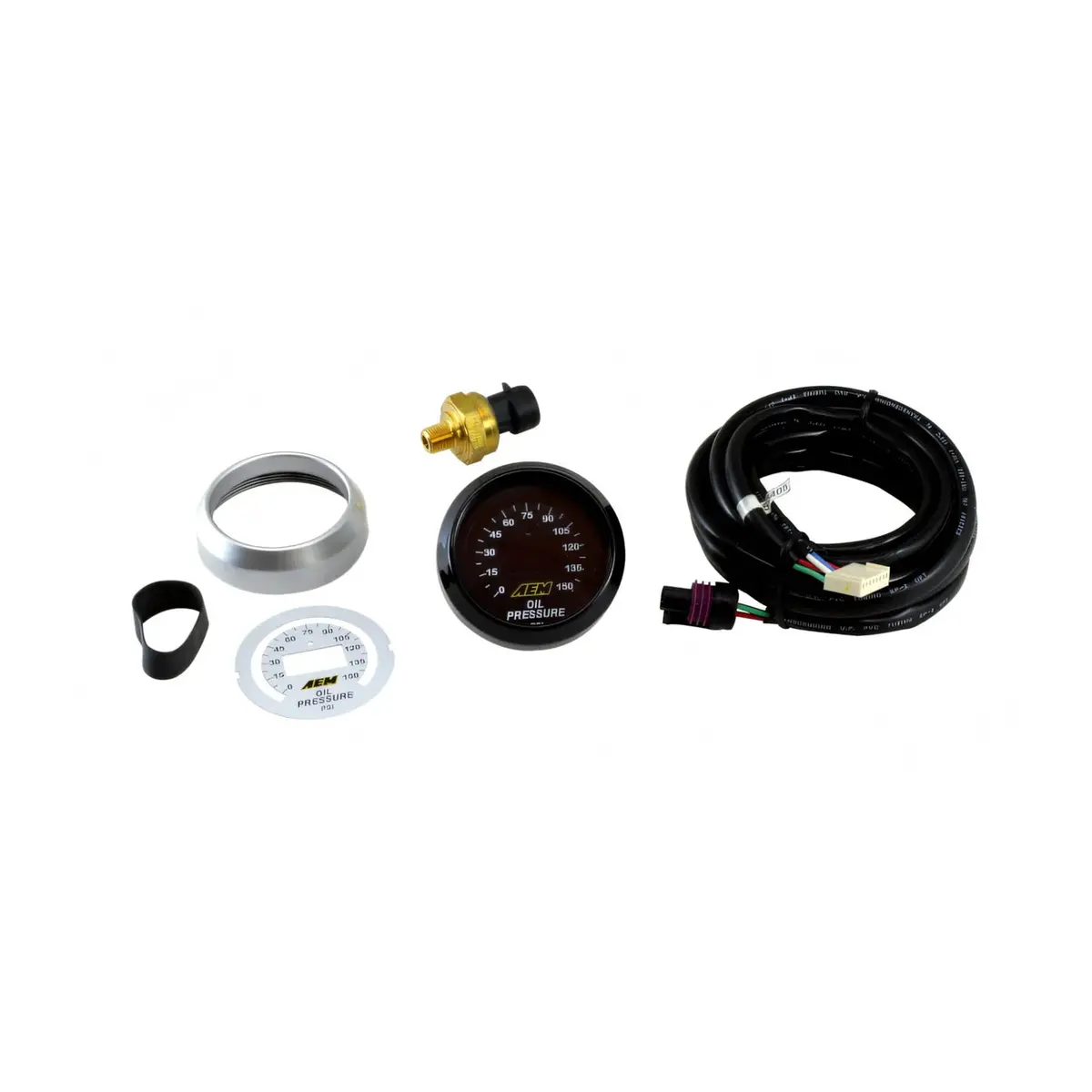 Aem Digital Oil Pressure Gauge 0-150 Psi 1