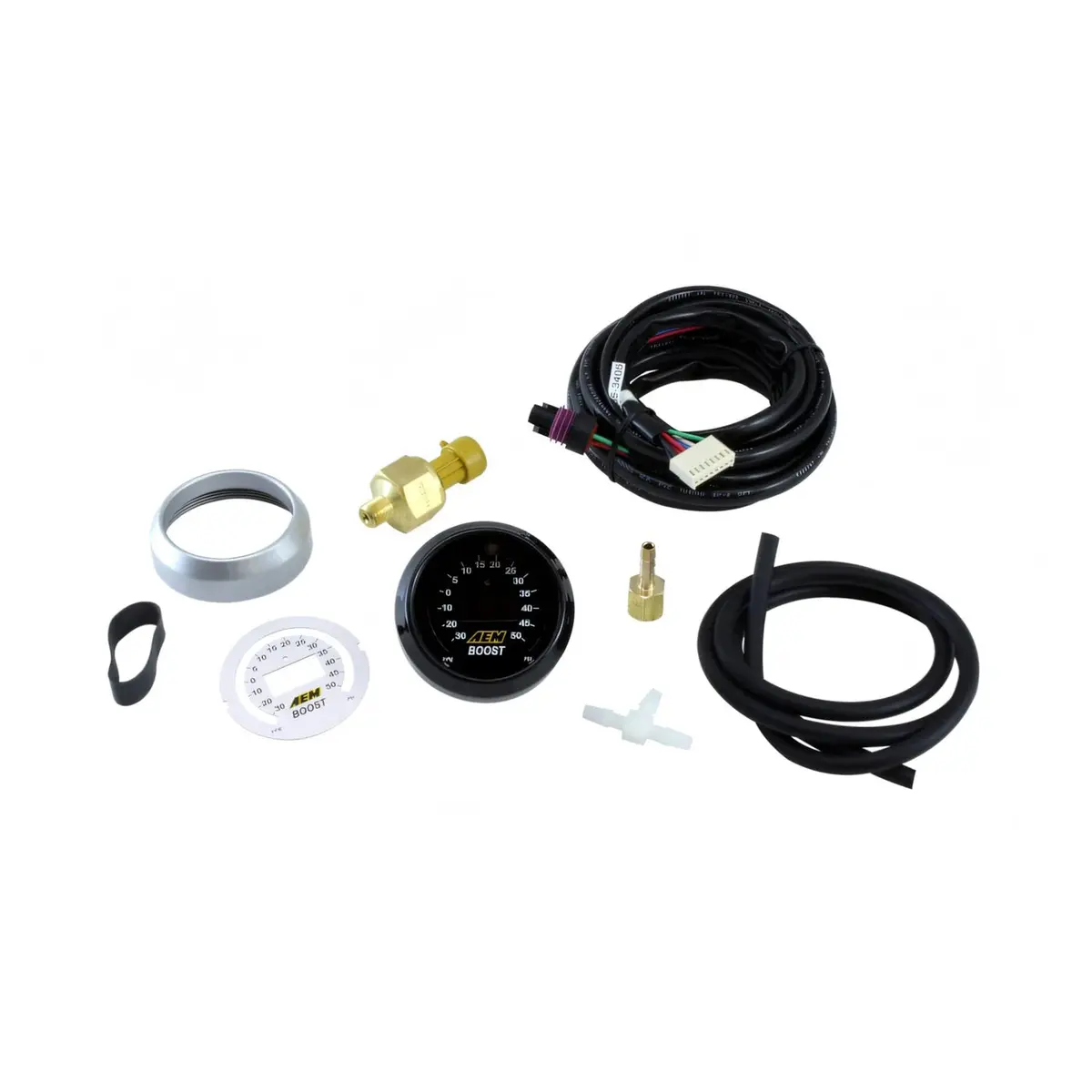 Aem Digital Boost Gauge -30 To 50 Psi 1