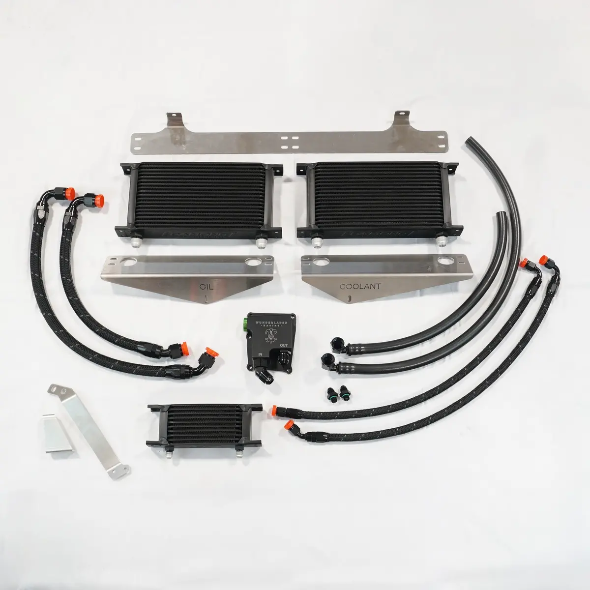 Wunderladen Racing Tri-Cooler Combo For 17-21 Honda Civic Type R 2