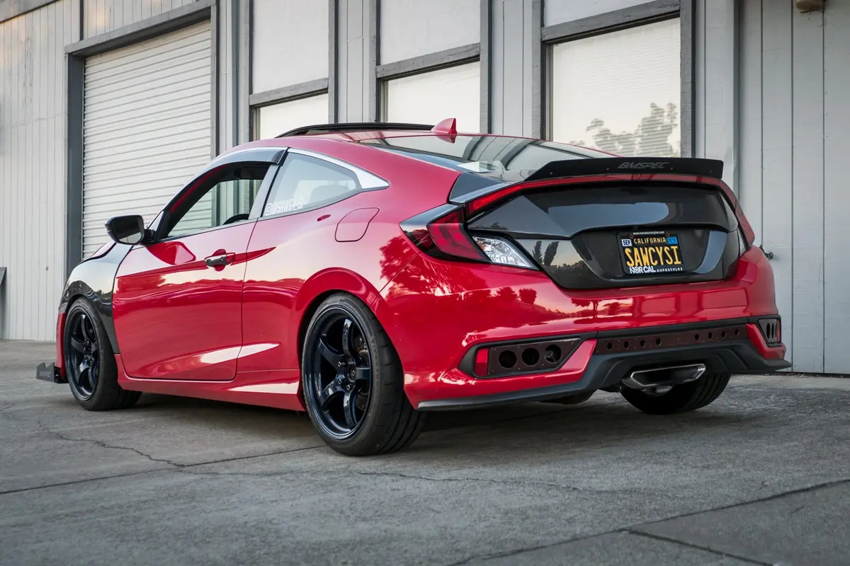 Epsilon+ Spoiler Extension For 16-20 Honda Civic Non-Si Coupe [Fc3/Fc4] 1