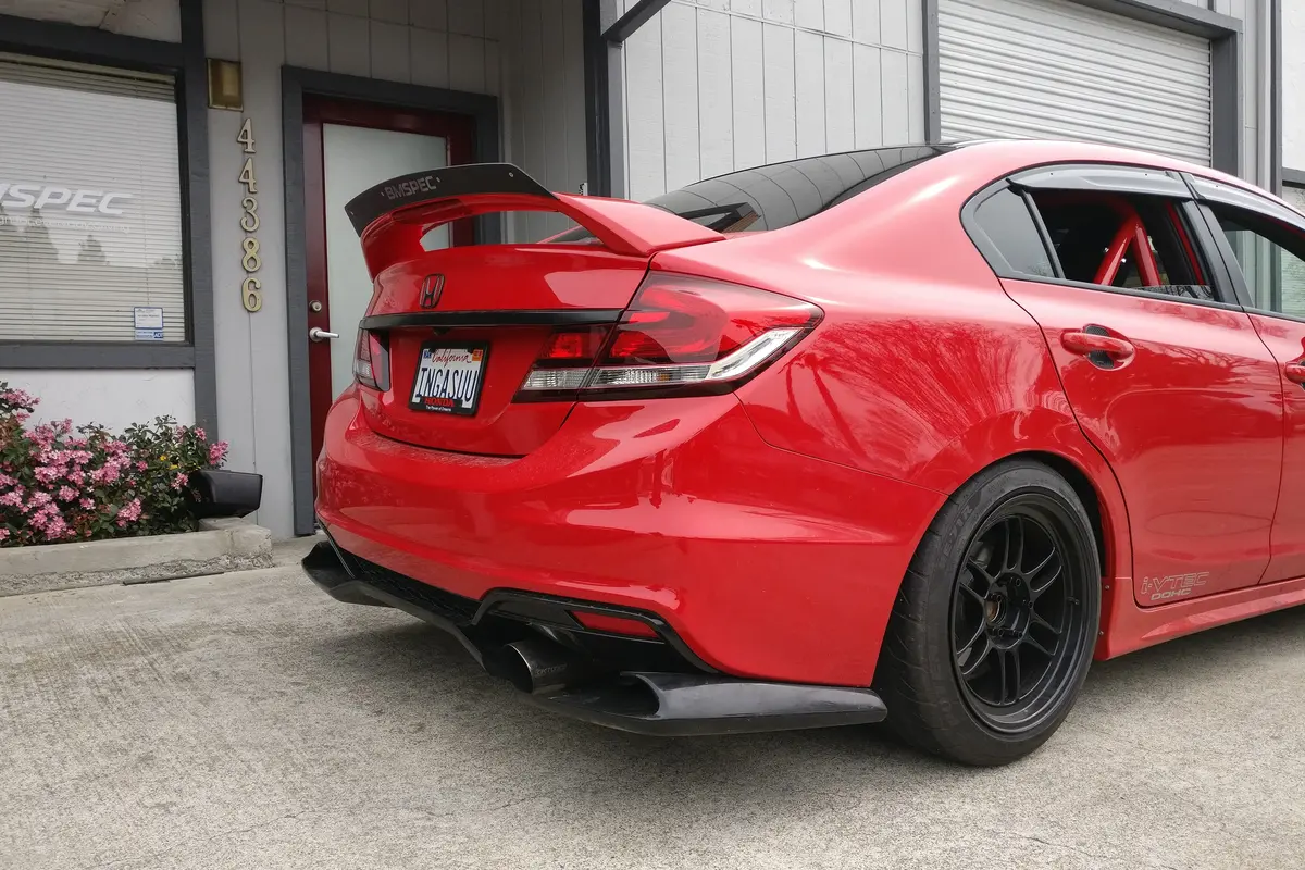 Epsilon+ Spoiler Extension For 13-15 Honda Civic Si Sedan Kouki [Fb6] 1