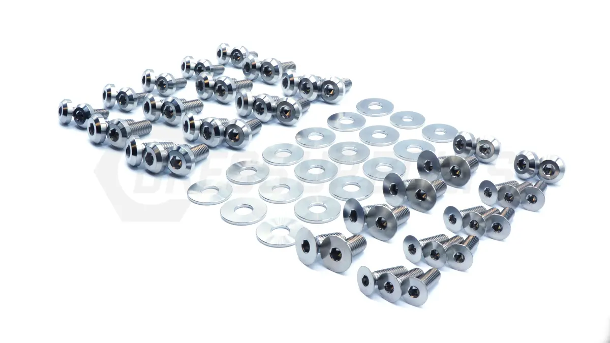 Dress Up Bolts Titanium Hardware Door Kit 16-21 Honda Civic [Fc/Fk] 1