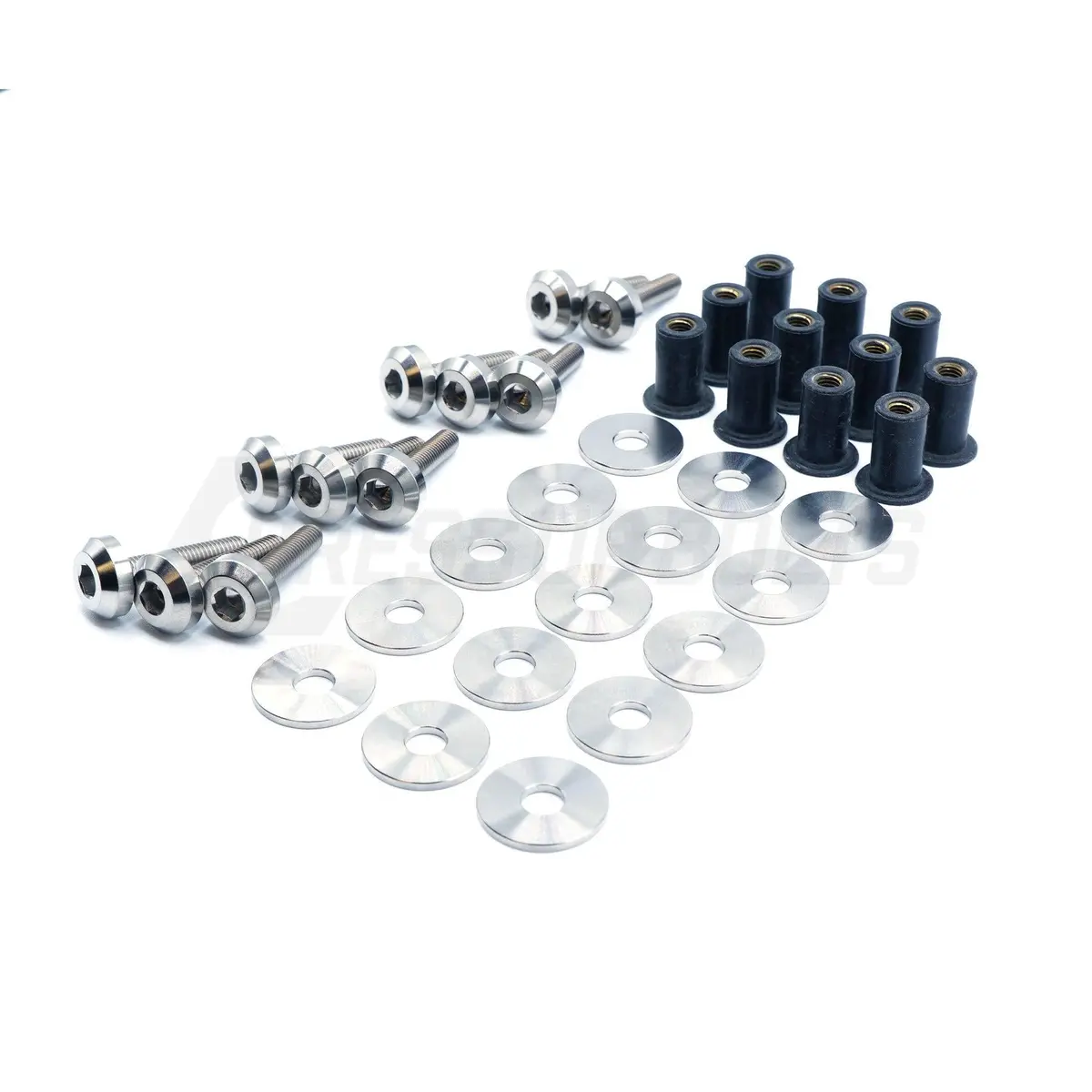 Dress Up Bolts Titanium Hardware Plastic Clip Delete Kit - Honda Civic Si (2022+) - ** Returned Item ** 1