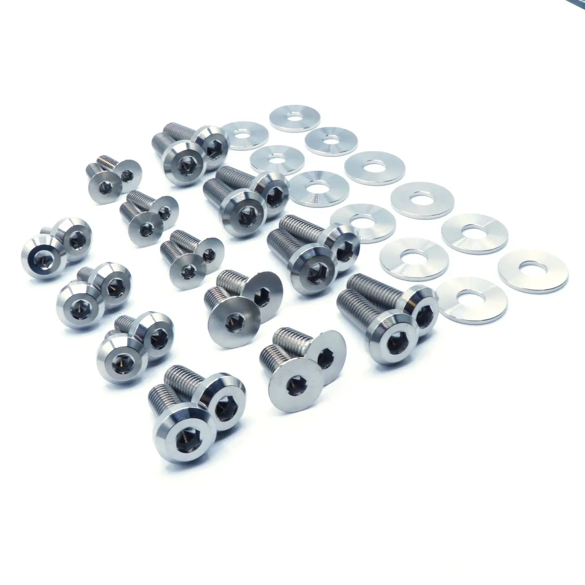 Dress Up Bolts Titanium Hardware Door Kit For 12-15 Honda Civic Si [Fg4/Fb6] 1