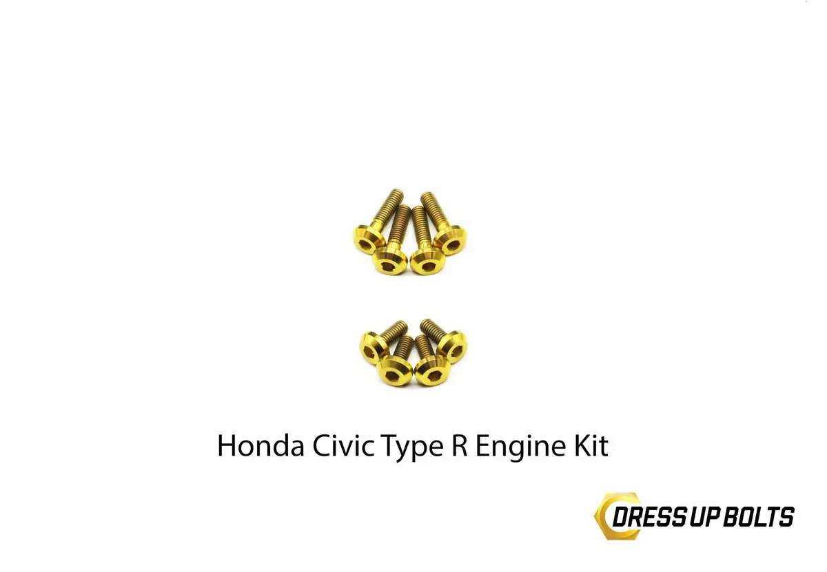 Dress Up Bolts Titanium Hardware Engine Bay Kit For K20c1/8 [Fk8/Fl5/De5] 4