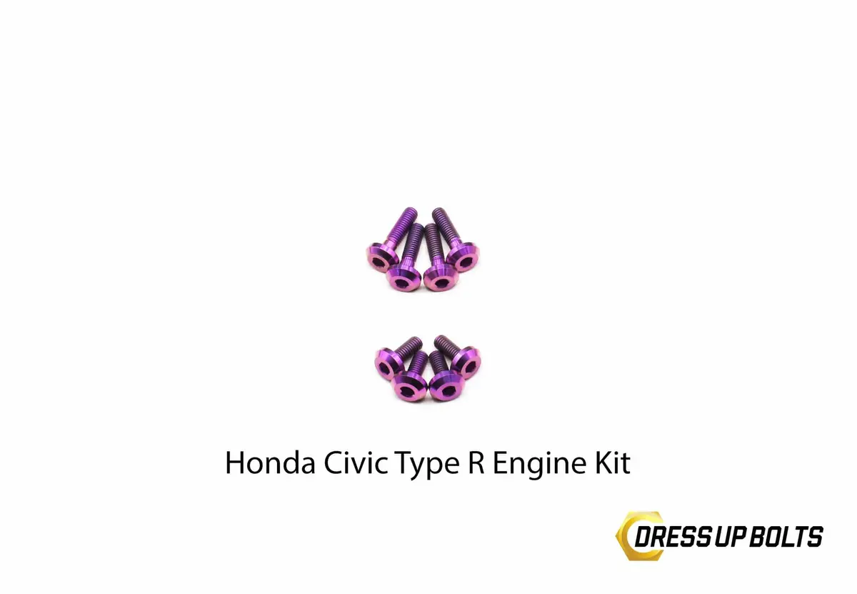 Dress Up Bolts Titanium Hardware Engine Bay Kit For K20c1/8 [Fk8/Fl5/De5] 7