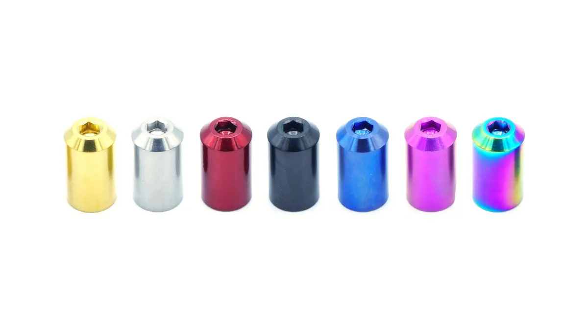 Dress Up Bolts Bullet Titanium Valve Stem Caps 1