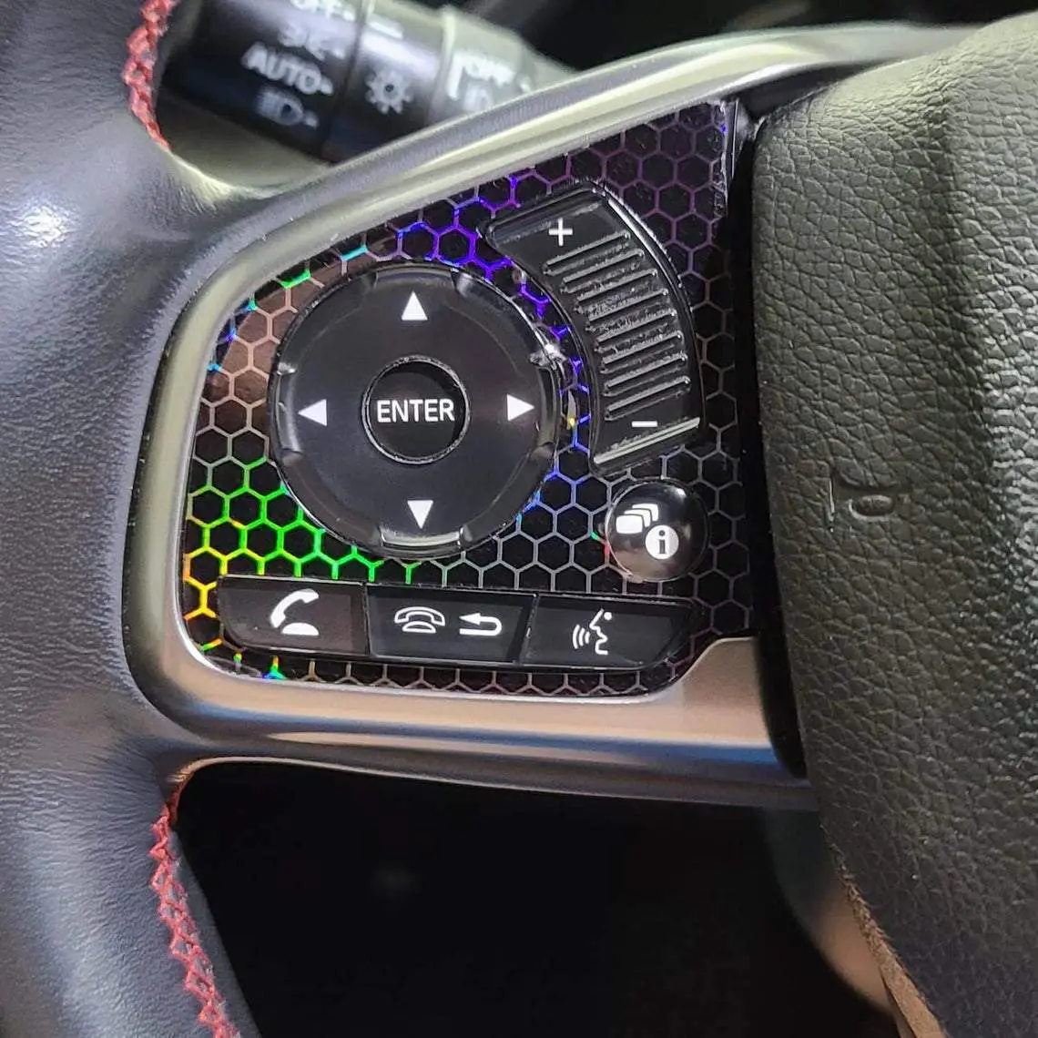 Steering Wheel Button Inlay For 2016+ Honda Civic 1
