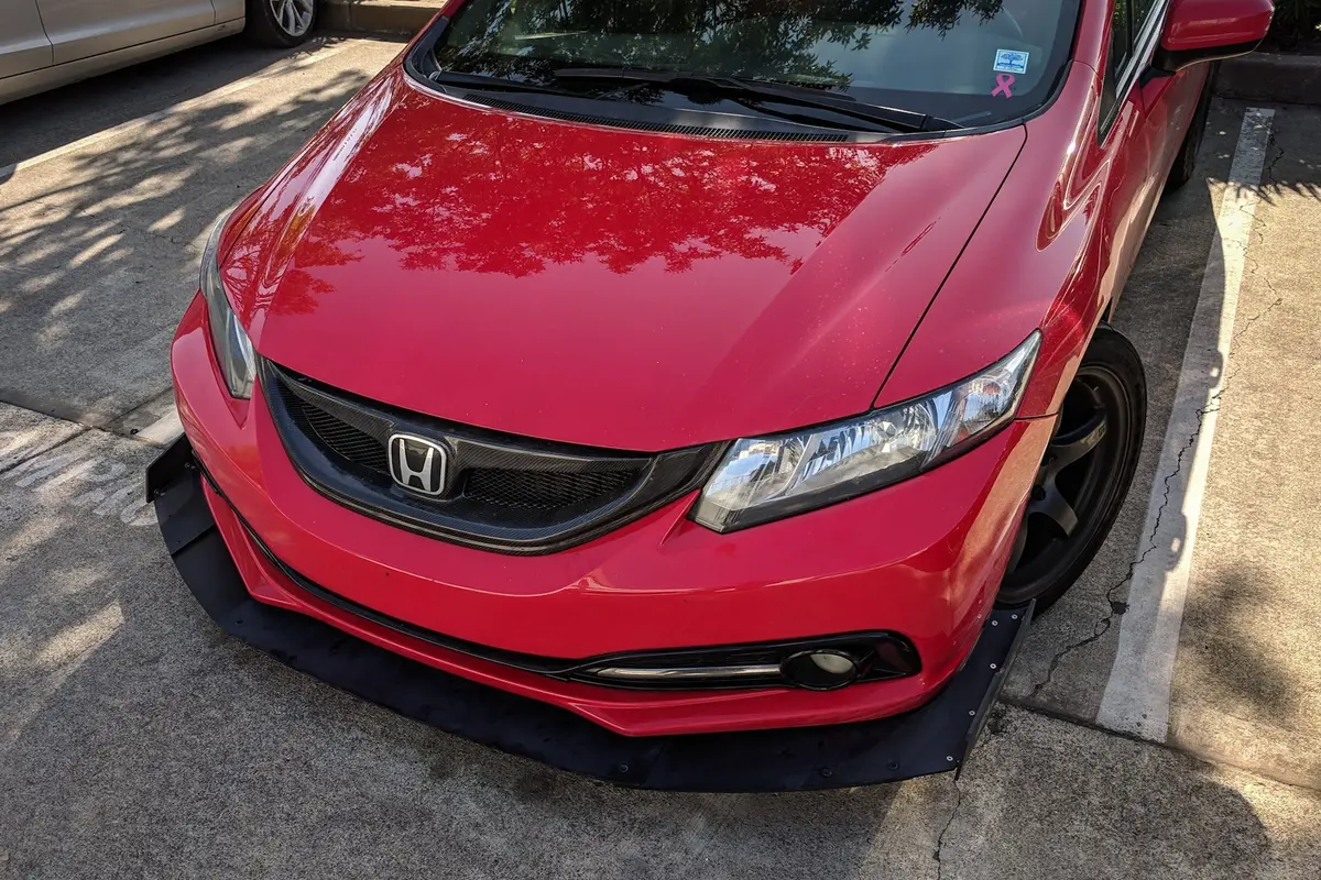 Epsilon+ Front Splitter For 13-15 Honda Civic Si Sedan Kouki [Fb6] 1