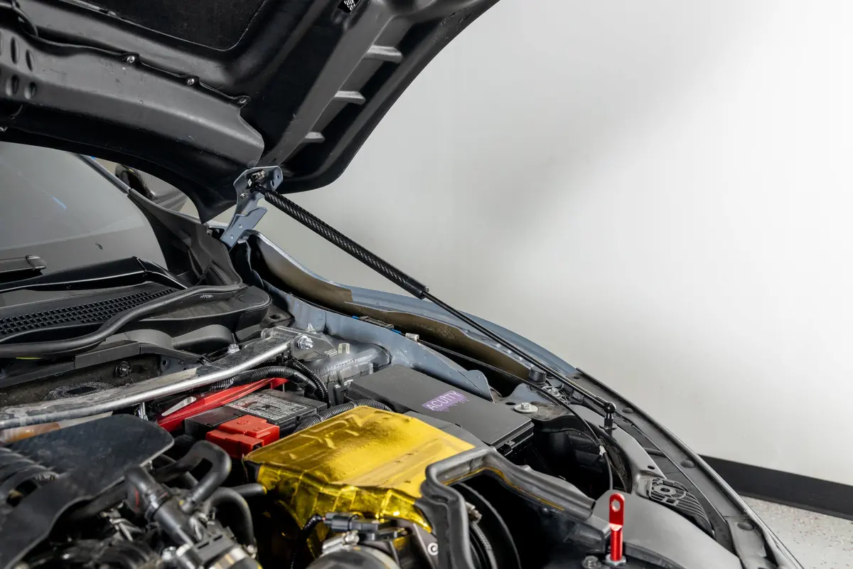 Olm Carbon Fiber Wrapped Hood Struts - 2017-2021 Honda Civic Type R 1