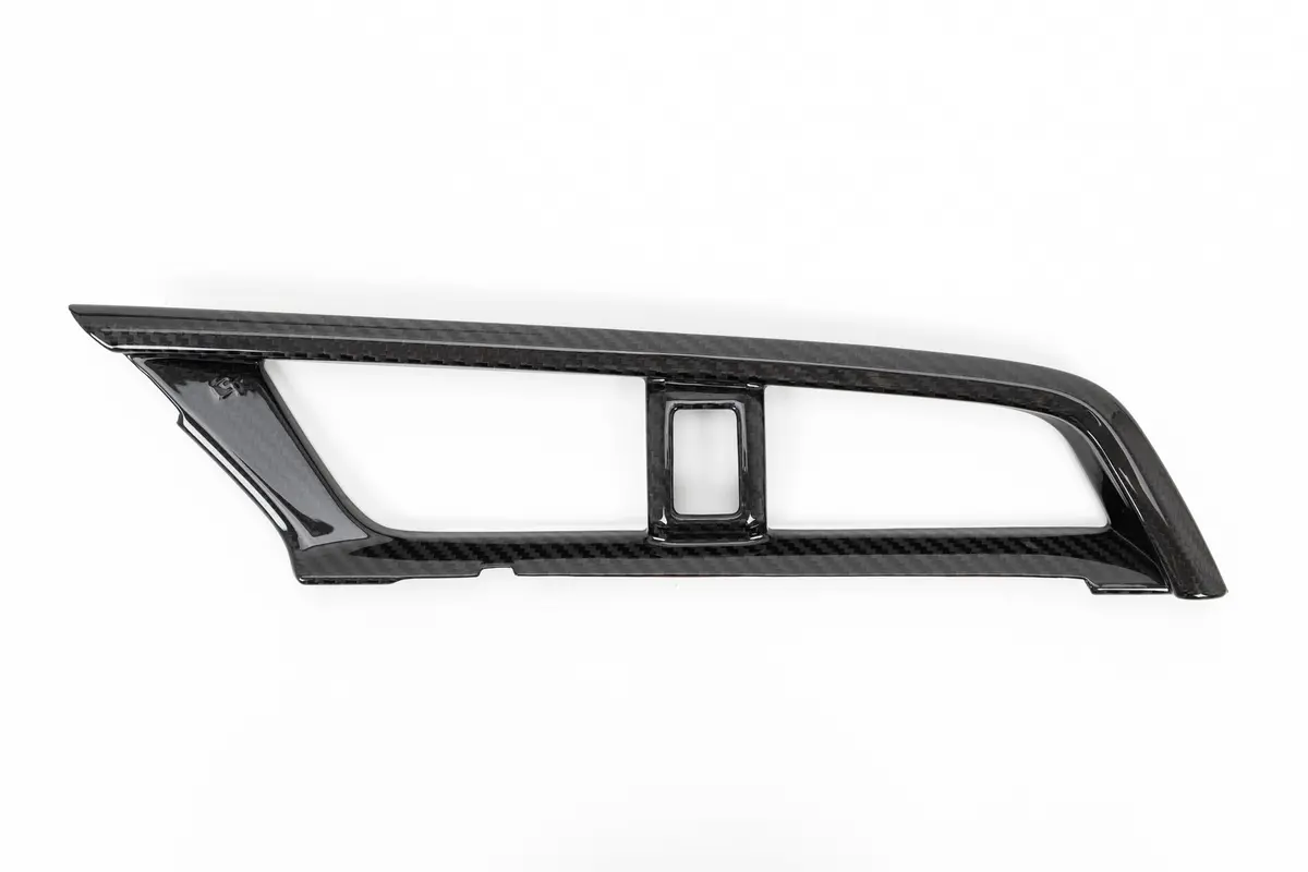 Olm Le Carbon Fiber Center Climate Control Vent Cover - 2016-2021 Honda Civic / 2016-2021 Honda Civic Type R 1