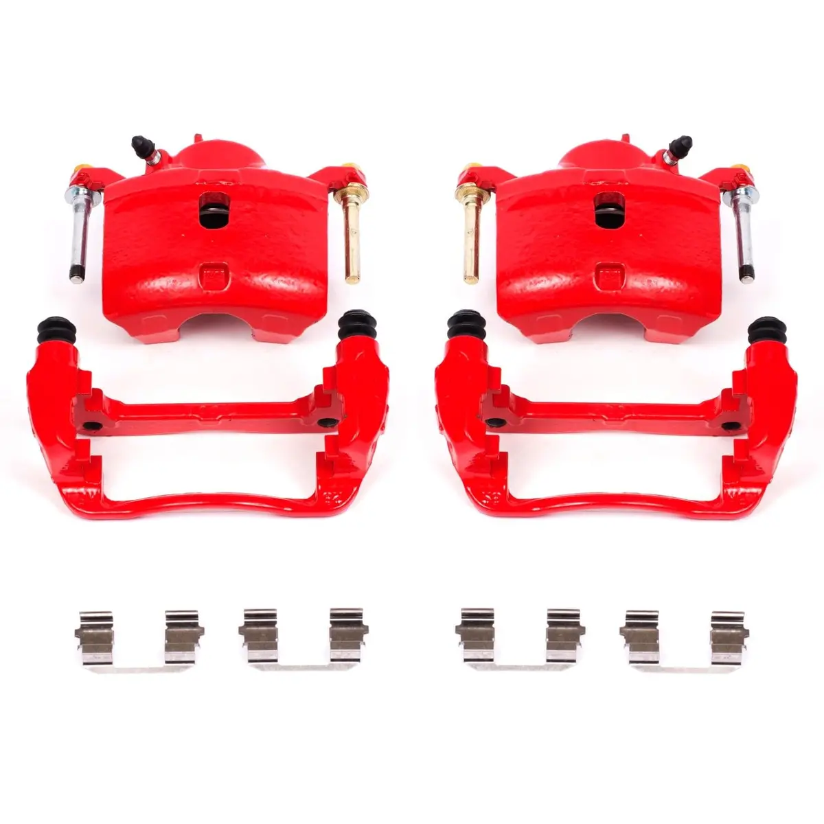 Red Powder Coated Front Calipers For 2016+ Honda Civic Non-Si 1