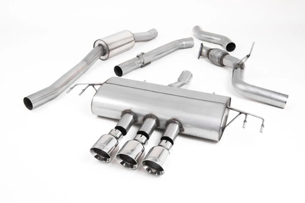 Milltek Road+ Part Resonated Cat-Back Exhaust With 3 X Trims For 2017-2021 Honda Civic Type R [Fk8] 1