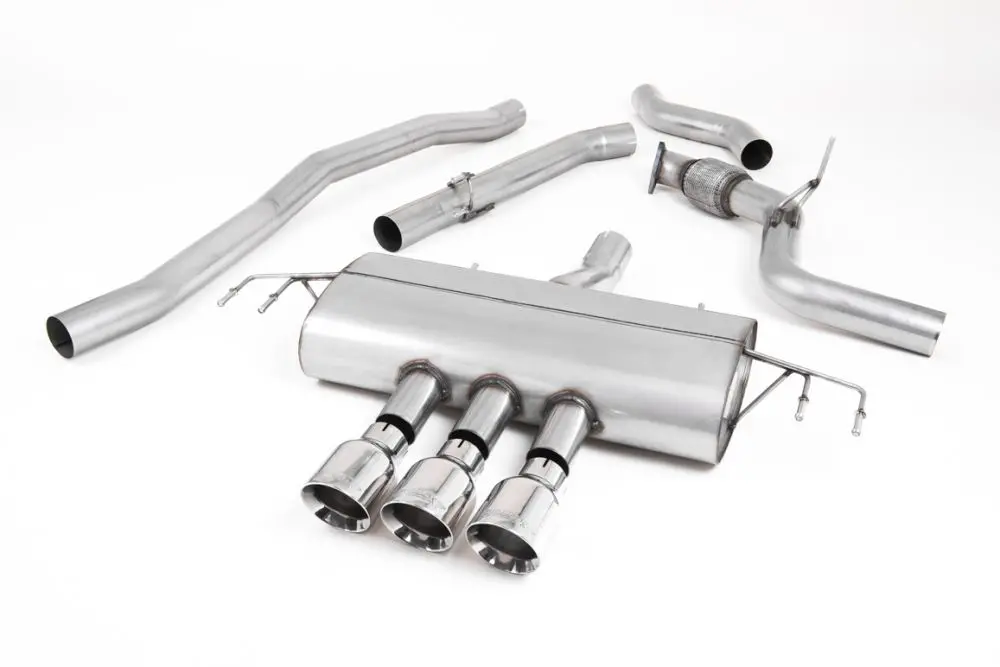 Milltek Non-Resonated Cat-Back Exhaust With 3 X Trims For 2017-2021 Honda Civic Type R [Fk8] 1