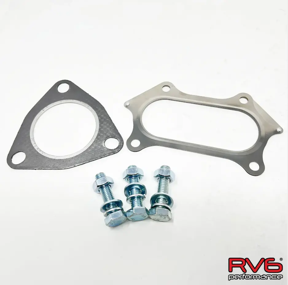 Rv6 Performance Bellmouth Downpipe Hardware Kit For 12-15 Honda Civic Si 1