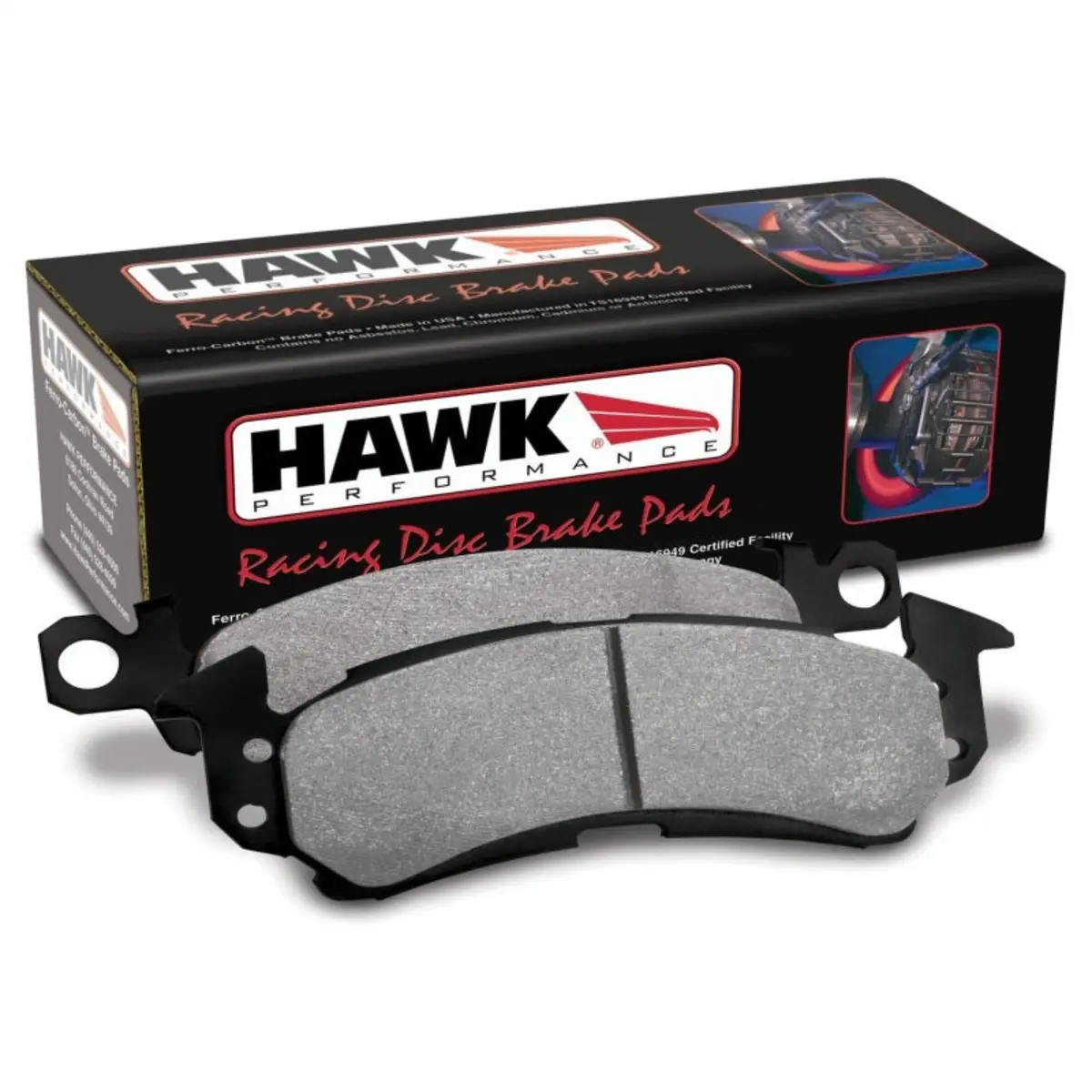 Hawk 16-19 Honda Civic (Excludes Si And Type R) Hp+ Street Rear Brake Pads 1