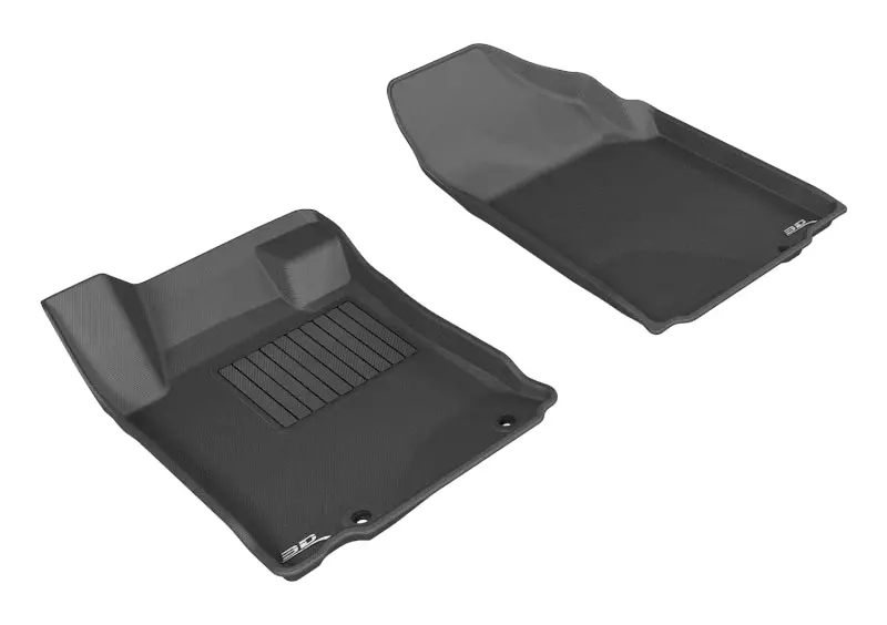 3D Maxpider 2013-2015 Nissan Altima Sedan Kagu 1St Row Floormat - Black 1