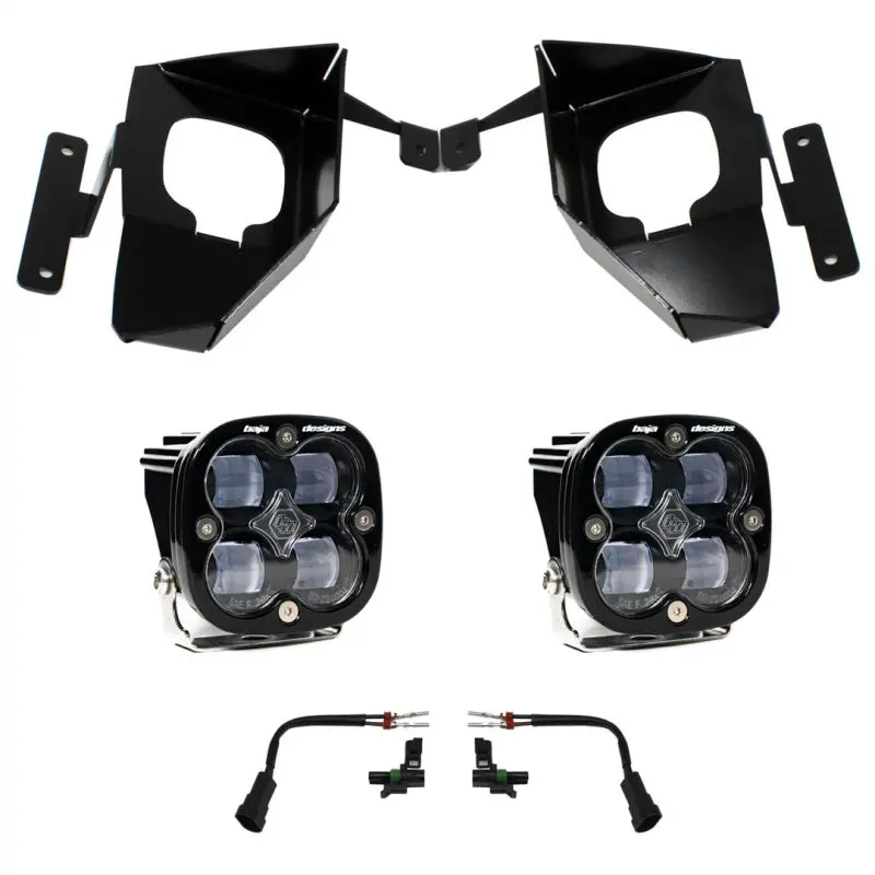 Baja Designs 16-18 Silverado 1500 Squadron Fog Pocket Kit - Clear 1