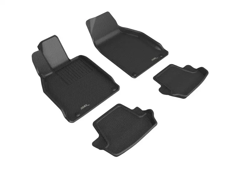 3D Maxpider 12-19 Porsche 911 Carrera/Convertible/S/4/4S (991/991.2) Kagu 1St 2Nd Row - Set (Black) 1