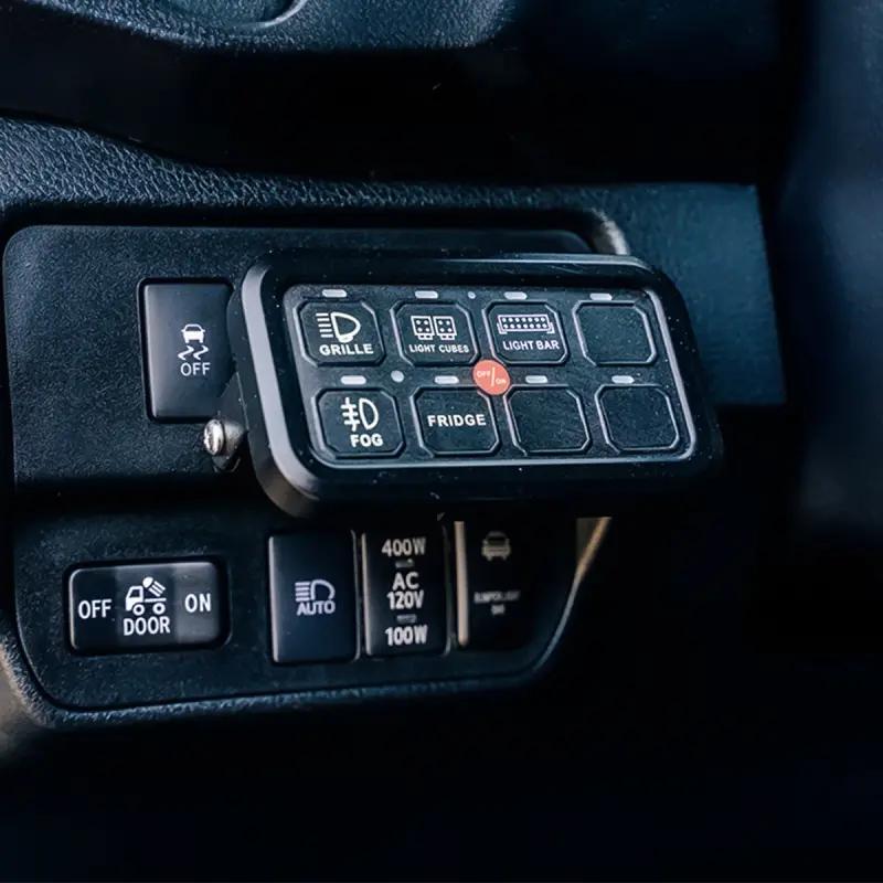 Cali Raised Vehicle Accessory 8 Switch Control System Blue Backlighting 1