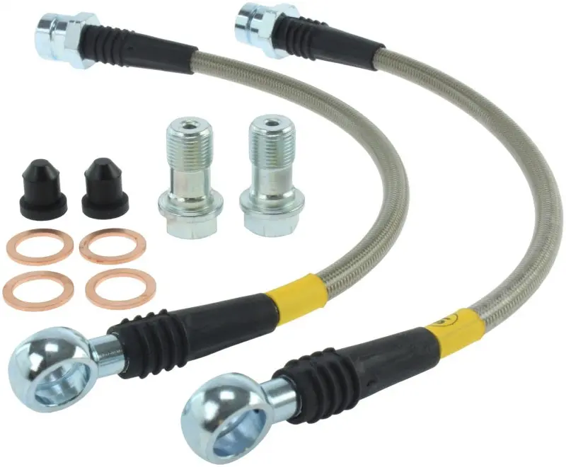 Stoptech 15-17 Volkswagen Gti Stainless Steel Rear Brake Lines 1