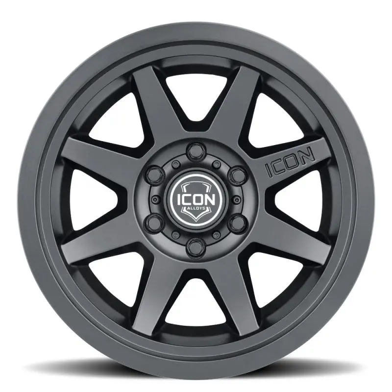 Icon Rebound 17X8.5 6X5.5 25Mm Offset 5.75In Bs 95.1Mm Bore Satin Black Wheel 2