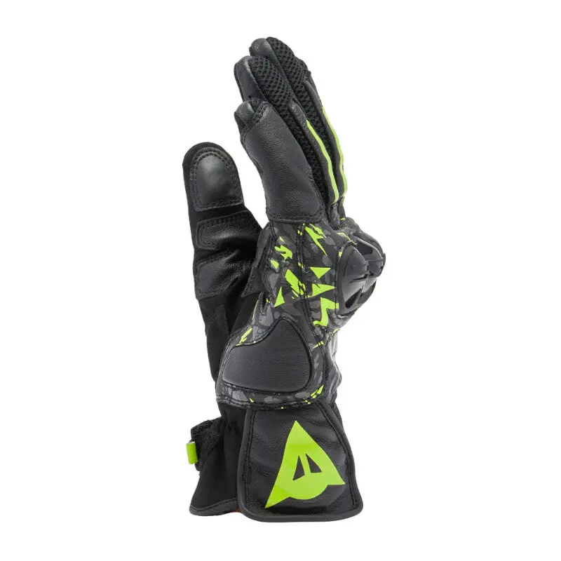 Dainese Mig 3 Unisex Leather Gloves Black/Anthracite/Yellow Fluorescent - 2Xl 2
