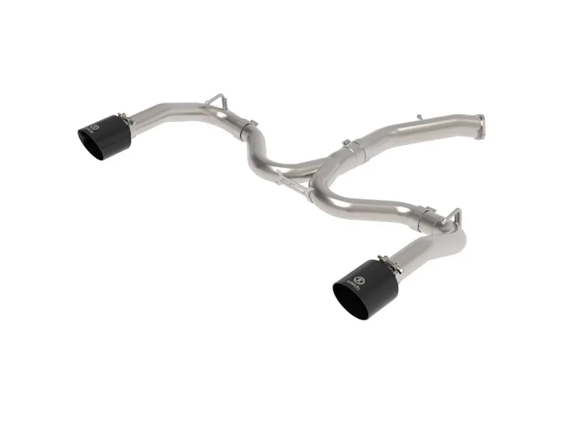 Afe 20-21 Kia Forte Gt 1.6L 3In-2.5In 304 Stainless Steel Axle-Back Exhaust W/ Black Tips 1
