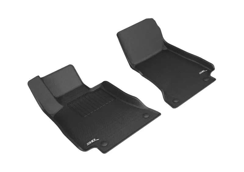 3D Maxpider 2018-2020 Mercedes-Benz E-Class Coupe C238 Kagu 1St Row Floormat - Black 1