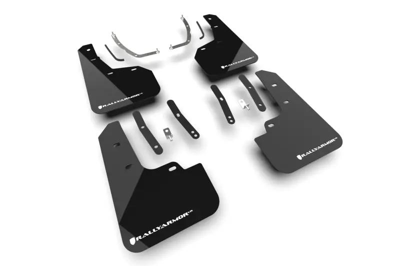 Rally Armor 2025+ Hyundai Tucson (Excl. Ice & Xrt) Black Ur Mud Flap W/ White Logo 1